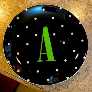 Lenox Kate Spade Monogram dish Letter A